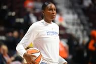 Minnesota Lynx assistant coach Rebekkah Lamar Brunson looks on before a WNBA game between the Minnesota Lynx and the Connecticut Sun on May 23, 2024, at Mohegan Sun Arena in Uncasville, CT. (Photo by Erica Denhoff/Icon Sportswire via Getty Images) - Source: Getty